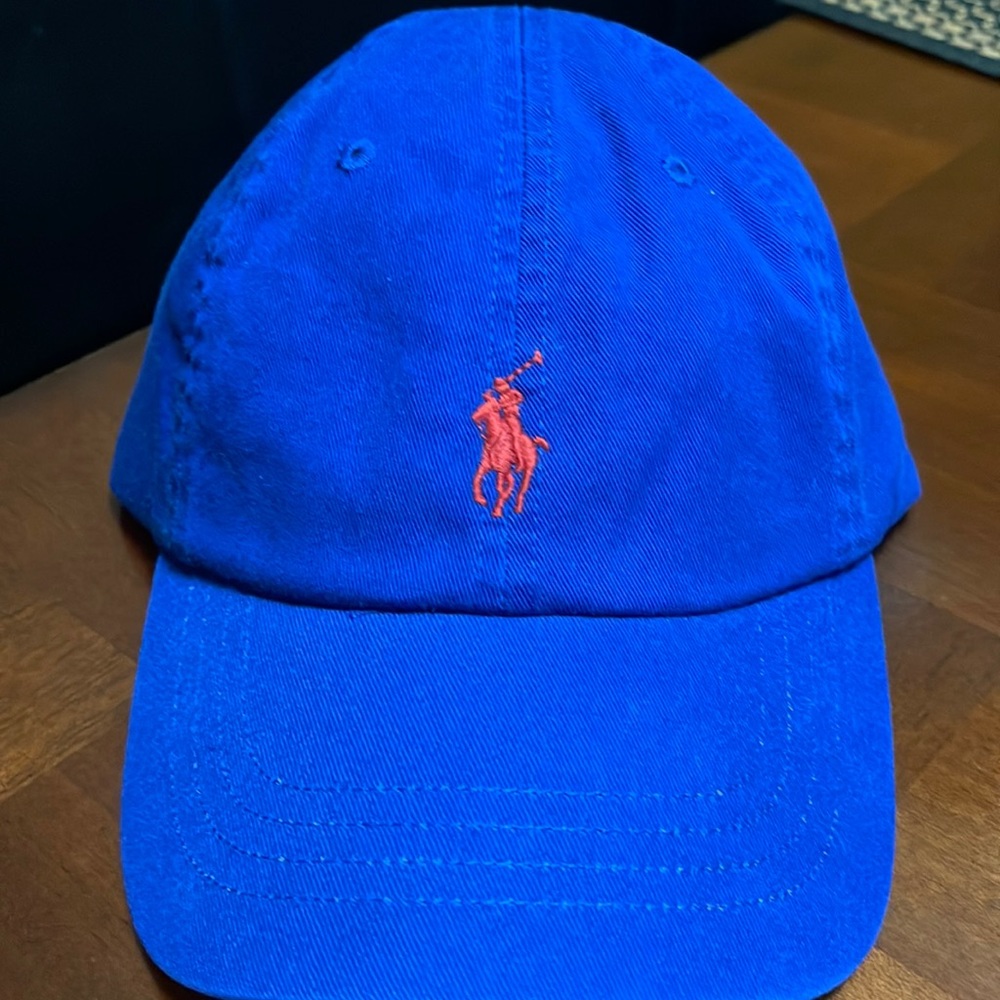 Polo Ralph Lauren Men’s Hat Royal Blue with Red Pony